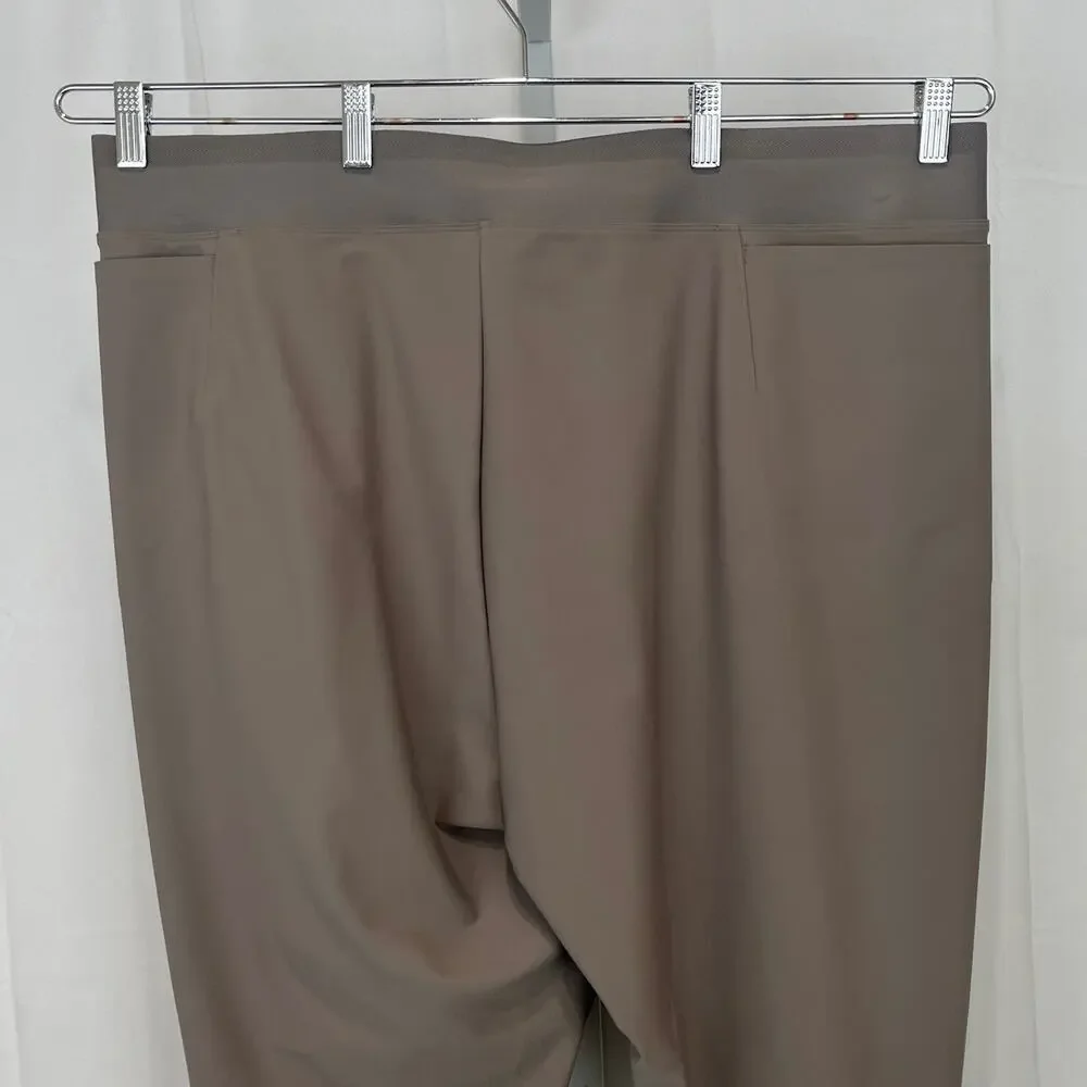 NWT ATHLETA Stellar Tight 982974 Pull On Zip Ankle Stretch Pockets Taupe 24 Plus - Picture 6 of 8